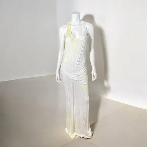 Young Fabulous & Broke Maxi Dress White Yellow, Size Large - Picture 4 of 13